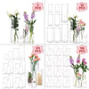 Tomnk 4-48pcs Clear Glass Cylinder Vases, 4, 6, 8, 10 Inch Tall Cylinder Vases For Centerpieces, Glass Flower Vase, Hurricane Floating Candle Holder Vase For Table Shelf, Party, Wedding, Home Decor, Back To School Season, Mother's Day Decor