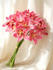6pcs/Set New Arrival 6-Stem Artificial Orchid Flower Bouquet, High-End Home/Office Desktop Decor Fake Flowers